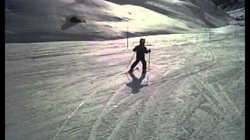 james skiing in cervinia