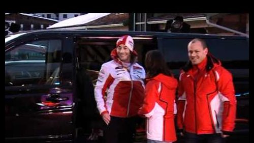 Wrooom 2012 - arrivo dei piloti Ducati e Ferrari a Madonna di Campiglio