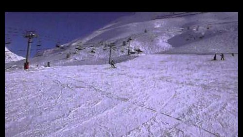 Mike Snowboarding at Tignes