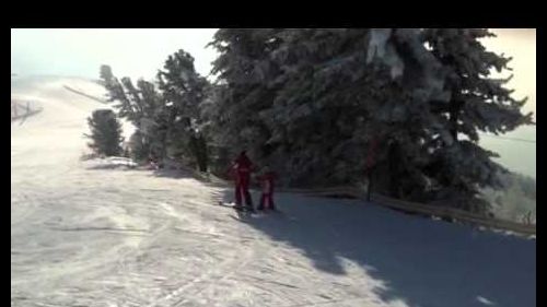 Abby skiing in Nendaz