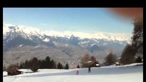 Abby skiing in Nendaz