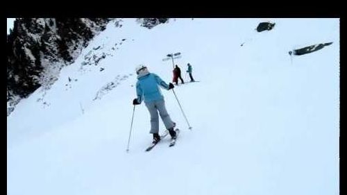 Amanda skiing in Chamonix