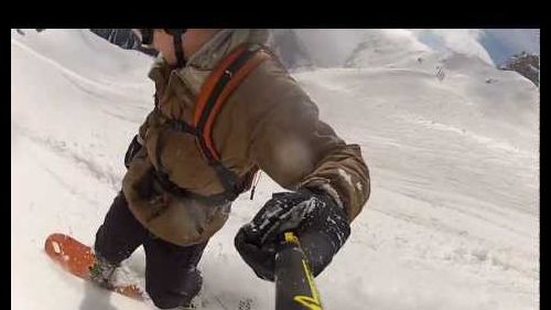 Ski Holiday Group Enjoys Powder off Variante / Charles Bozon at Le Brévent, Chamonix FRANCE