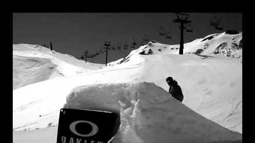 snowboarding jumps Tignes