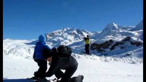 Viggo - first time skiing