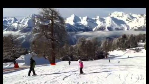 Ella skiing in Nendaz