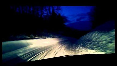 Fiat 16 a Limone Piemonte dopo una bella nevicata