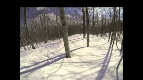 GoPro 3 black snowboard freeride powder on italian woods Franz Mangini (Francesco Mangini)