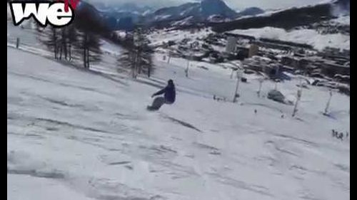 We Snowboard & GFC crew, Jacopo Testa snowboarding