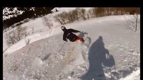 St Gervais end of season powder skiing