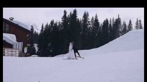 Skiing into wedding reception - Chabichou Hotel, Courchevel, France