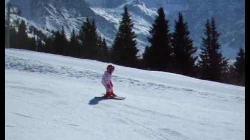 Orianne skiing Belle Vue