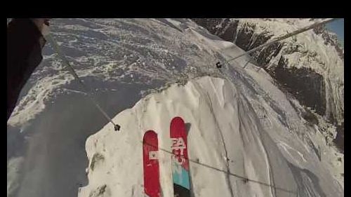 Freeskiing Les Grandes Montets, Chamonix