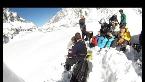 Offpiste skiing in Vallée Blanche, Chamonix