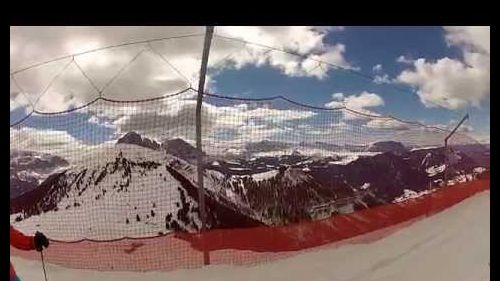 Narty Val Gardena skiing march 2014 gopro Sella Ronda