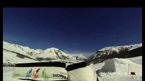 My snowboard jump in Livigno