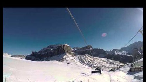 Snowboarding in Val Di Fassa