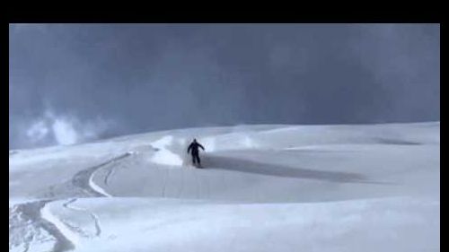 Marco Confortola, prima uscita di freeride al Mottolino 2014/2015