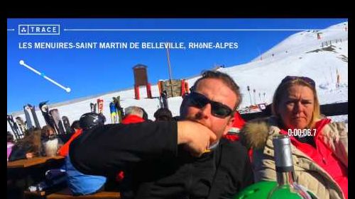 Trace: Skiing - Jean-Paul Roels at Les Menuires-Saint Martin de Belleville