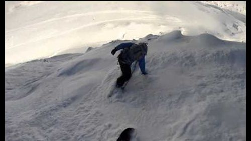 session freeride glacier Grands montets  chamonix