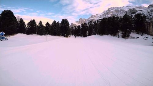 Piste facili Val Gardena, pista blu Sass Betit