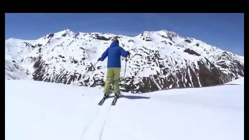 Alberto e Lorenzo neve semeda Livigno maggio 2015