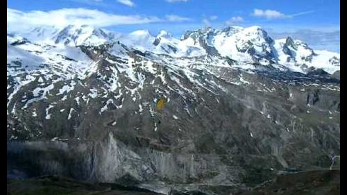 Paragliding from the Rothorn, Zermatt