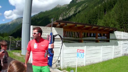 In visita allo stadio biathlon ad anterselva #santeshotel