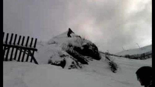 Jump from a Cliff in Pinzolo, Northern Italy