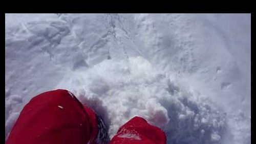 Powder skiing in Cervinia Italy.MTS