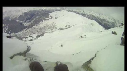 SNOWBOARD FREERIDE GoPRO HELMET CAM VERBIER