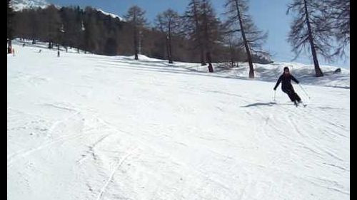 Verbier ski trip 2010 - Rachelle skiing