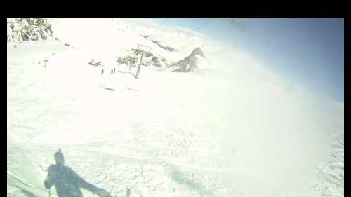 Freeride skiing in Tignes