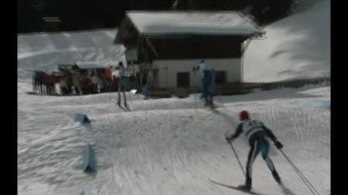 crazy nordic competition in Val Gardena