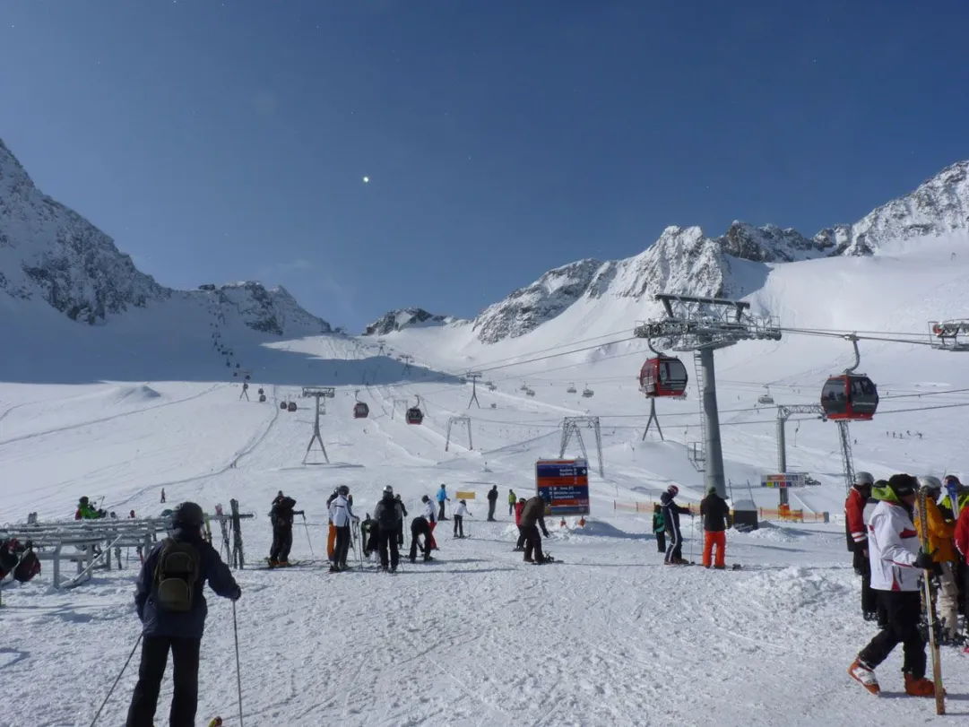 Panorama all'arrivo della cabinovia degli impianti