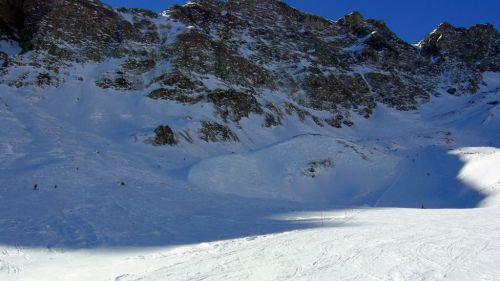 I fuoripista che sovrastano la pista Olen