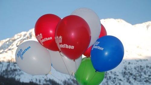 Palloncini Telethon La Thuile