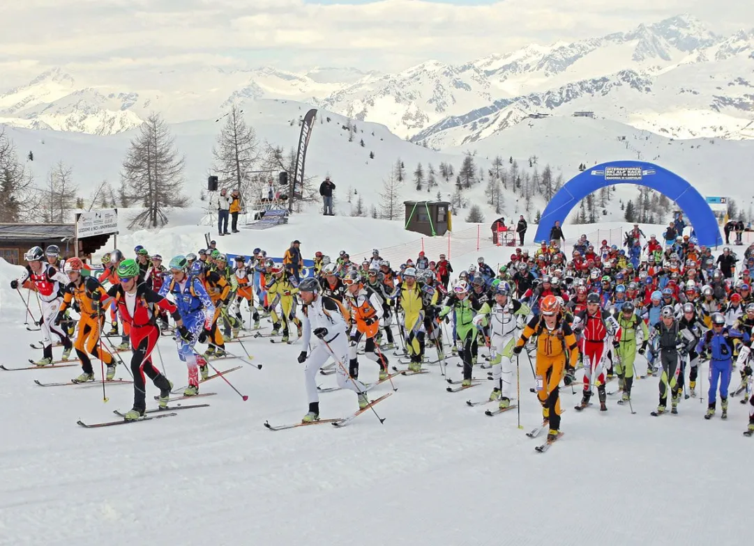 Partenza Ski Alp Race Dolomiti del Brenta