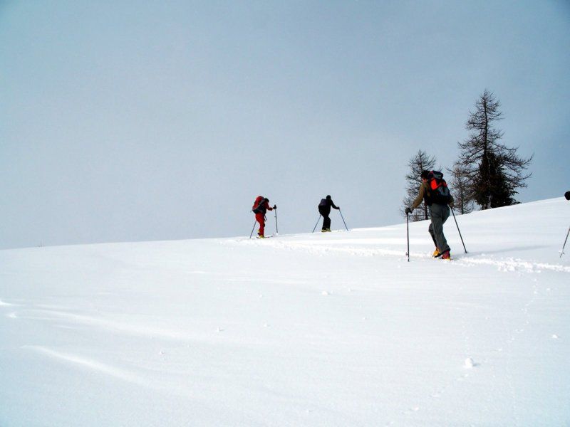 oltre il colle Bousson verso la cima Saurel