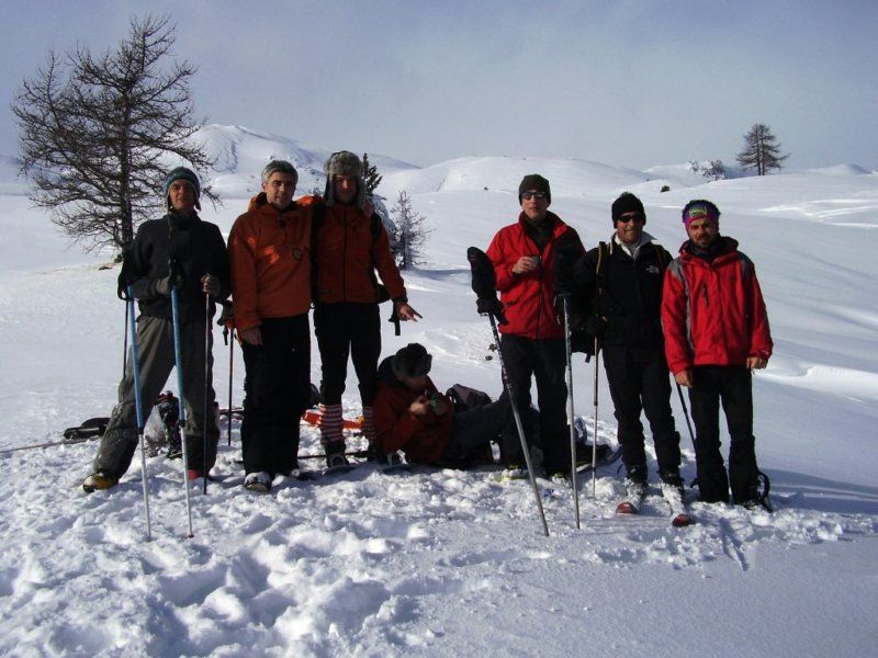 foto di gruppo in zona Saurel