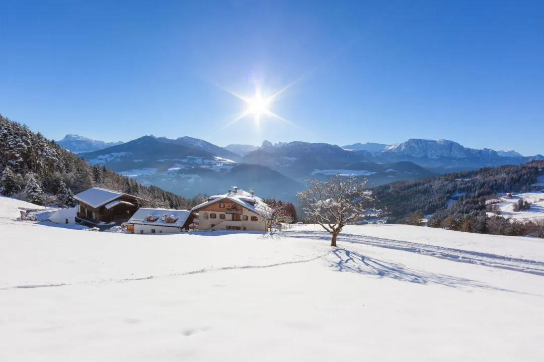 Vacanze sulla neve nei masi Gallo Rosso dell'Alto Adige