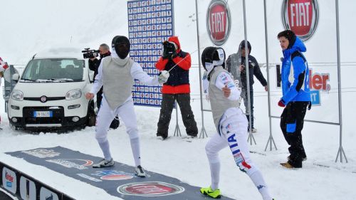 Andrea Cassarà vince il duello di scherma ai 3000 metri del Presena