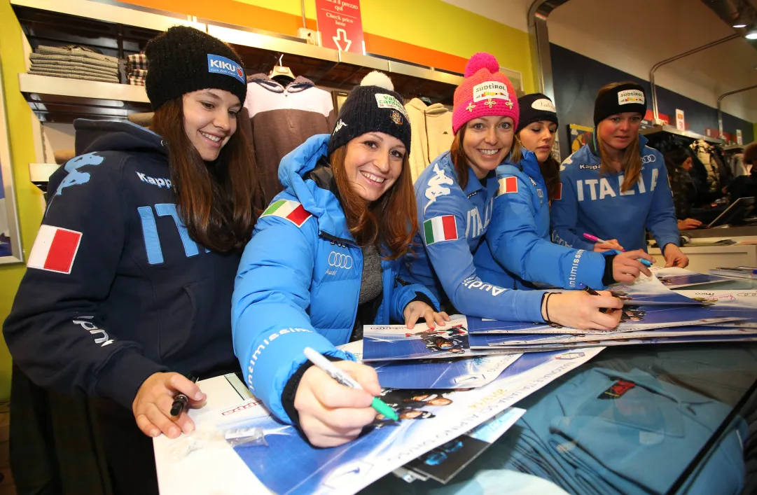 Azzurre per Crans Montana. Nadia Fanchini a riposo