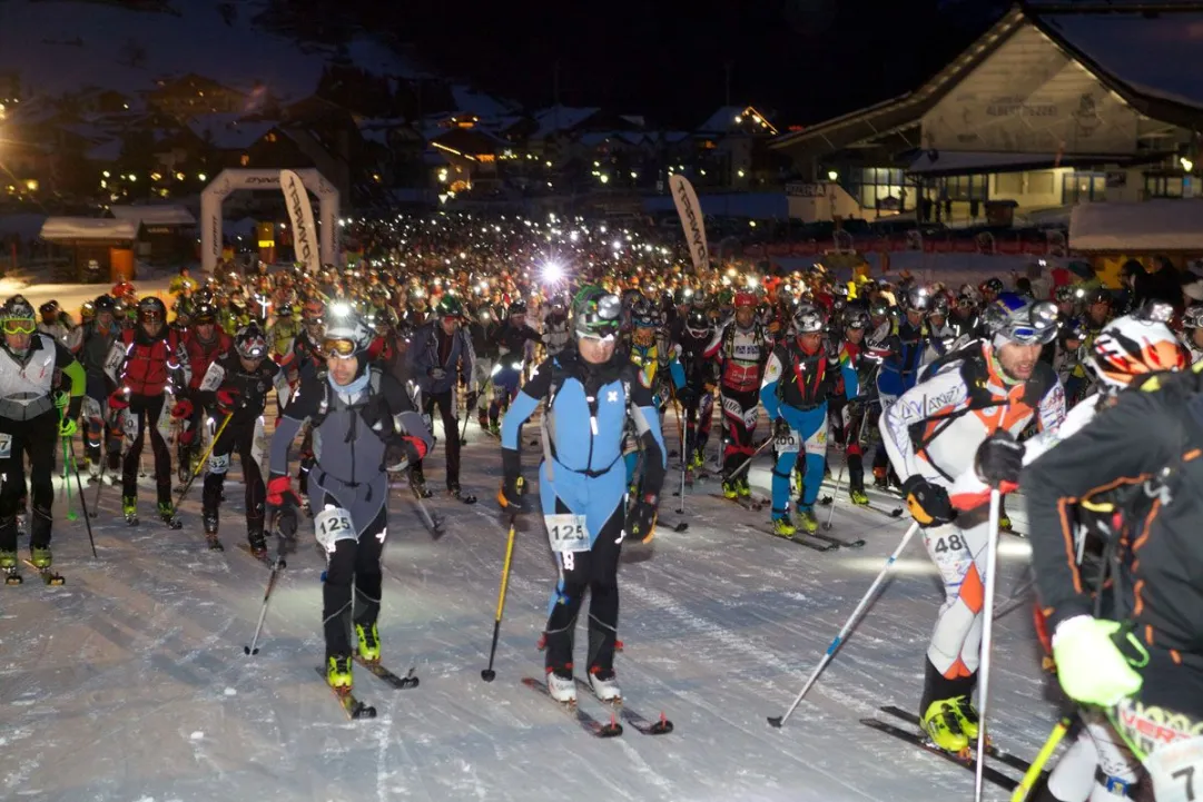 1000 alla partenza sellaronda skimarathon 2012