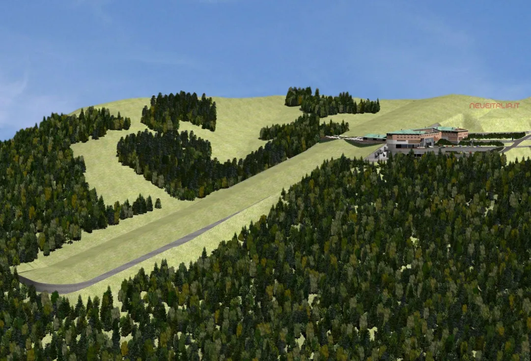 Skidome selvino, layout esterno