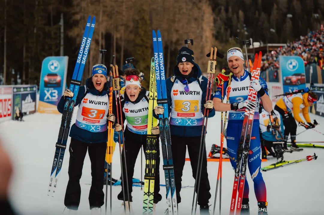 Medagliere Lenzerheide 2025: Francia in vetta al mondo dopo il bis d'oro nella Mixed Relay dei mondiali