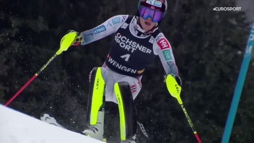 McGrath scatenato: in testa con margine nella prima manche dello slalom di Wengen