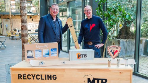 Jean Philippe Fusier, pres. MTB Recycling, e Vincent Wauters, pres. Rossignol