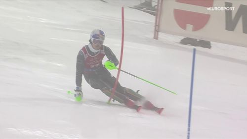 Lucas Pinheiro Braathen torna in slalom, è subito top-10 in prima manche col pettorale numero 33: rivedilo