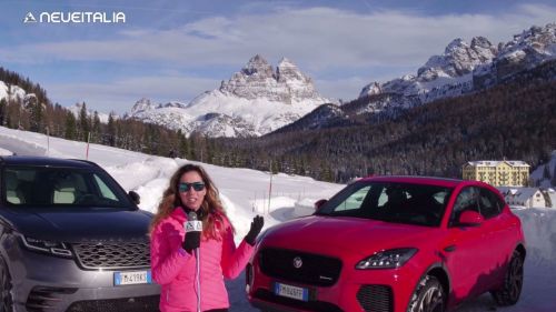 A Cortina d'Ampezzo il Test Drive NeveItalia di Jaguar E-PACE e Range Rover VELAR